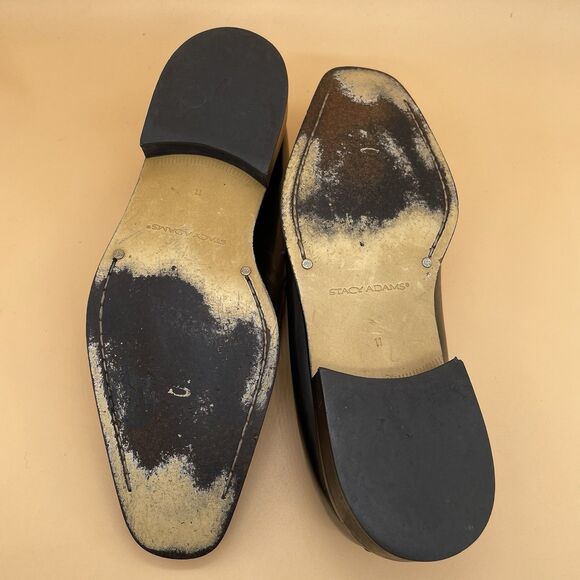 Stacy Adams Atticus Two Tone Wingtip Dress Shoes Men’s 11M Black/White Dandy - Picture 11 of 16